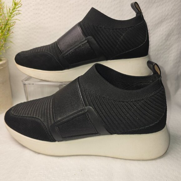ANTONIO MELANI WOMENS SLIP ON KNIT SNEAKERS BLACK SIZE 8.5 EUC - Picture 3 of 10